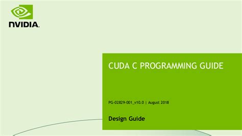 Cuda C Programming Guide