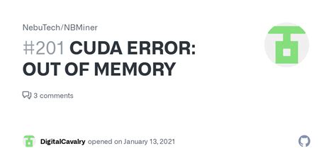 cuda error out of memory mining nbminer - toyology.com