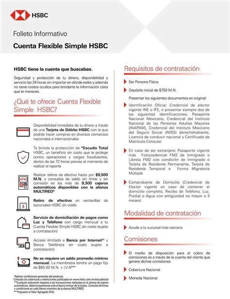 Cuenta Flexible Hsbc