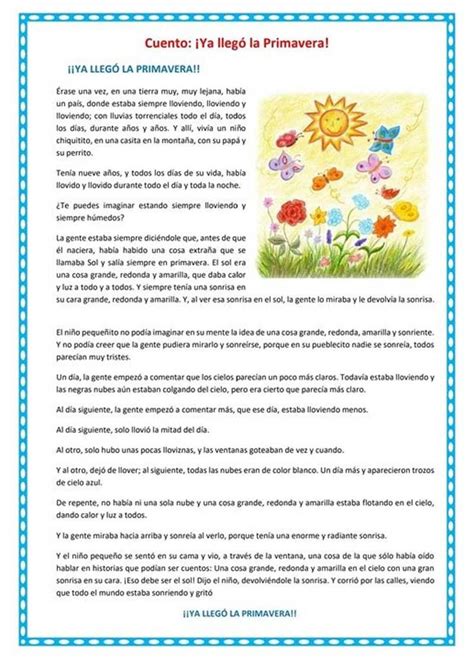 Cuento De La Primavera