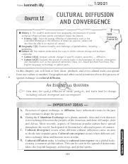 Cultural Diffusion Handout Worksheet Complete Pdf 1 20 Cultural Diffusion Worksheet - Cultural Diffusion Worksheet