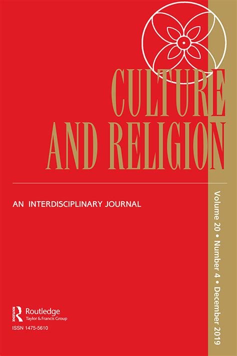 Read Online Culture And Religion Journal 