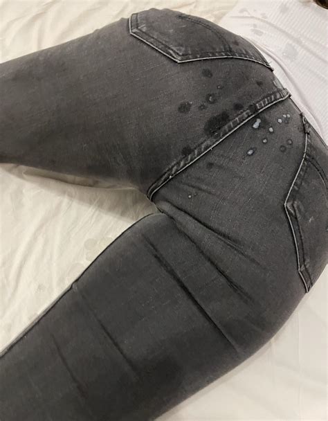 Cuming in jeans