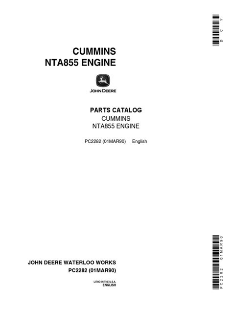 Cummins Nta855 P Engine Manual