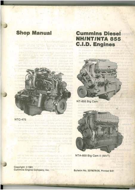 Download Cummins Nt855 Engine Manual File Type Pdf 