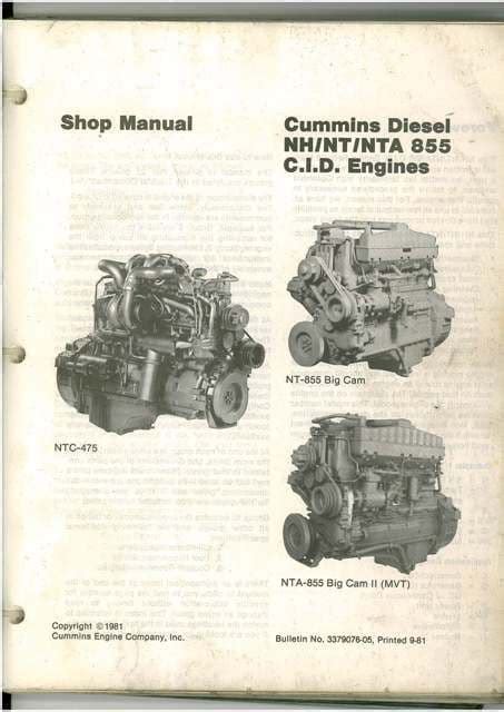 Full Download Cummins Nt855 Engine Manual File Type Pdf 