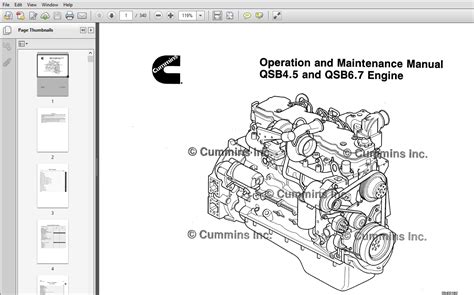 Read Cummins Qsb4 5 And Qsb6 7 Engine Operation And Maintenance Service Manual 