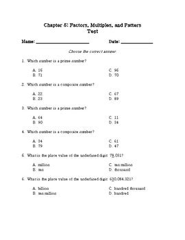 Download Cumulative Test Chapter 5 