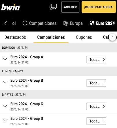 cuotas bwin!