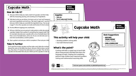 Cupcake Math Home Activity I Super Why Pbs Cupcake Math - Cupcake Math
