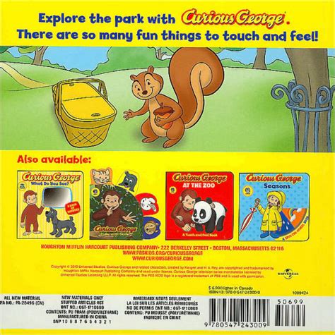 Download Curious George At The Park Cgtv Touch And Feel Board Book 