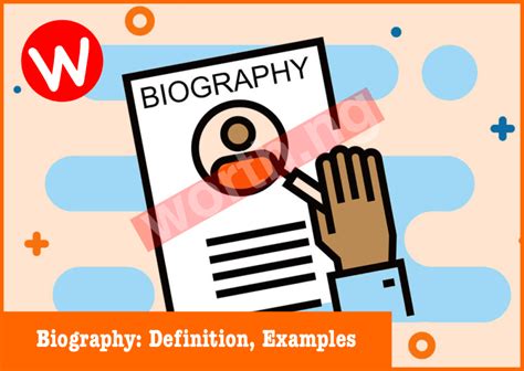 current biography definition and examples