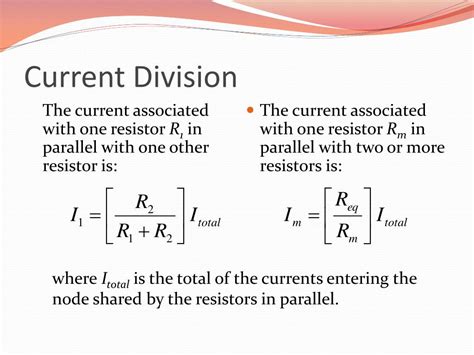 Current Division Equation