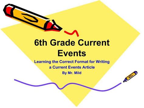 Current Events 6th Grade   Incoming 6th Grade Parent Information Night April 15 - Current Events 6th Grade