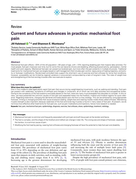 Current Practice In Foot And Ankle Surgery A Review Of State Of The Art Techniques