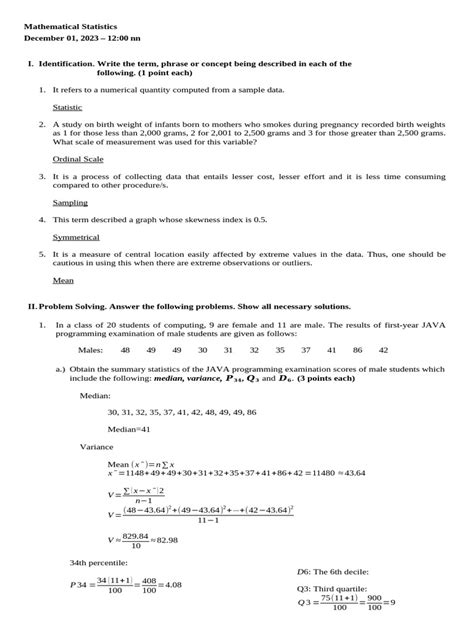 Current Problems Of Mathematical Statistics