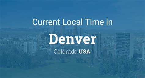 current time colorado