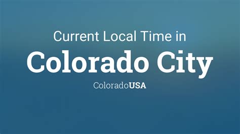current time of colorado