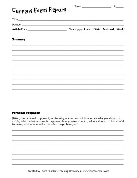 Download Current Event Paper Template 