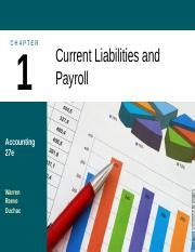 Read Online Current Liabilities And Payroll Accounting Homework Answers 