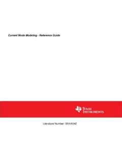 Full Download Current Mode Modeling Reference Guide Ti 