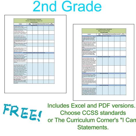 Curriculum Corner Second Grade Pa Standards - Second Grade Pa Standards