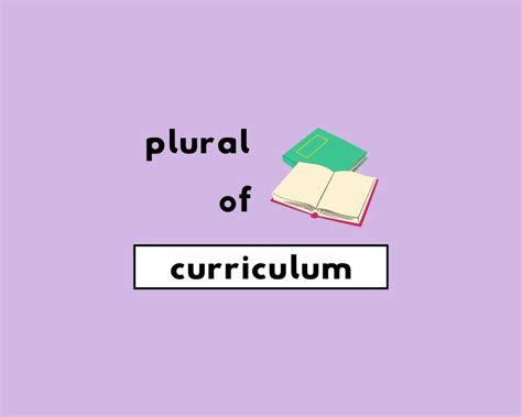 Curriculum Plural Form