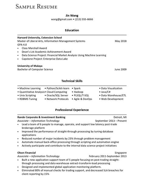 Curriculum Vitae Harvard