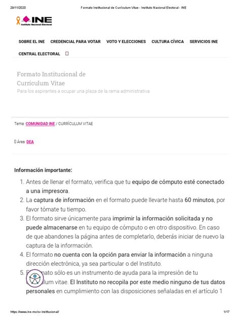 Curriculum Vitae Ine
