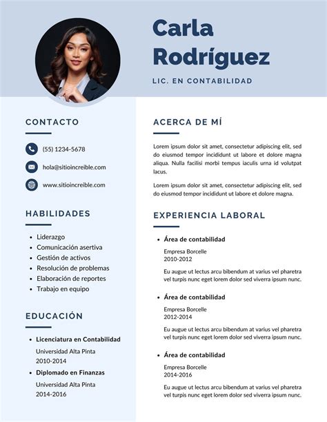 Curriculum Vitae Modelo