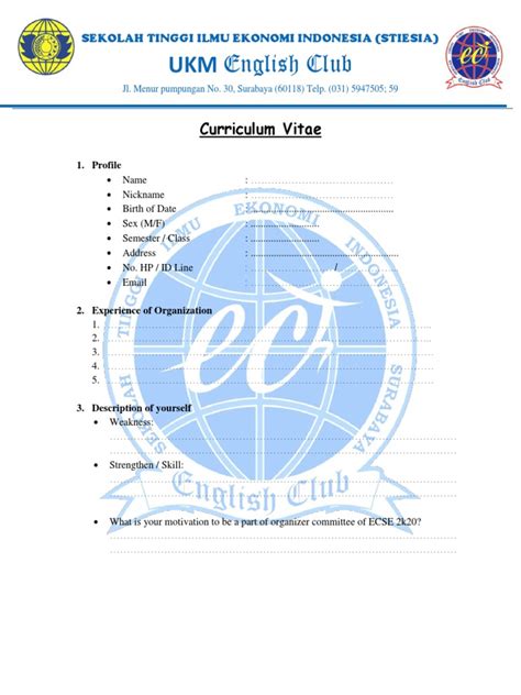 Curriculum Vitae Ukm