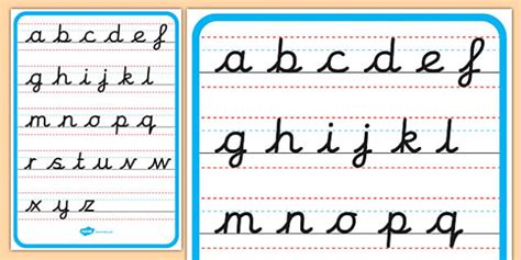Cursive Alphabet Neater Handwriting Resources Twinkl Cursive Writing Alphabet - Cursive Writing Alphabet