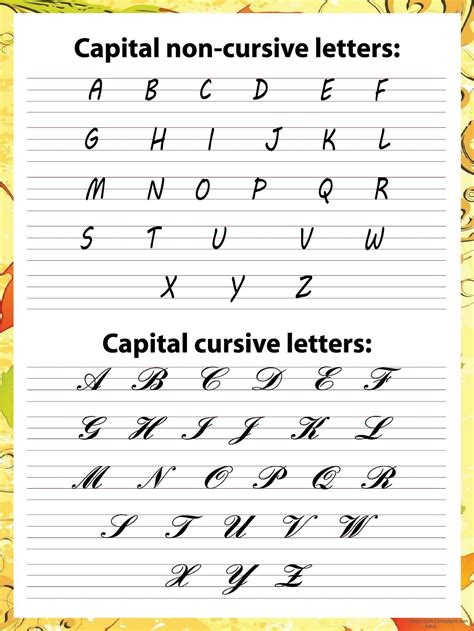 Cursive Capital Cursive Capital Letters A To Z Cursive Capital Letters And Small Letters - Cursive Capital Letters And Small Letters