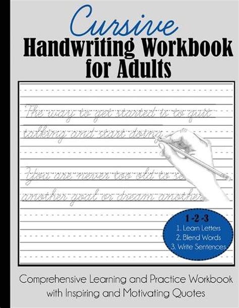 Cursive Handwriting Workbook For Adults Comprehensive Learning And Practice Cursive Writing Adults - Practice Cursive Writing Adults