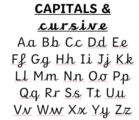 Cursive Letters Lowercase And Capital Capital Cursive Letters Chart - Capital Cursive Letters Chart