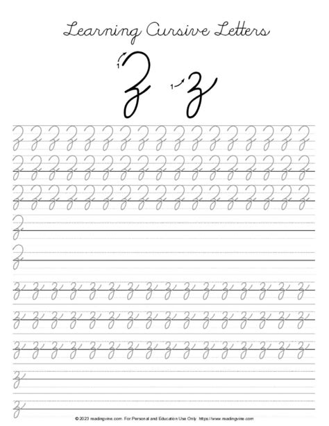 Cursive Writing A To Z Capital And Small Letters