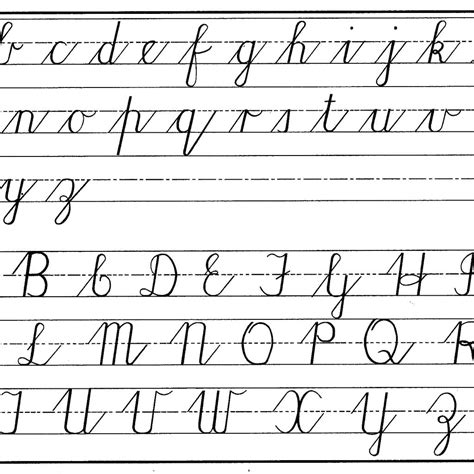 Cursive Writing A To Z Capital And Small Letter School Cursive A To Z - Letter School Cursive A To Z