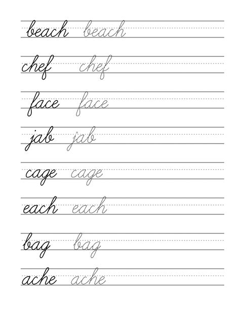Cursive Writing Alphabets Worksheets For Third Grade Third Grade Cursive - Third Grade Cursive