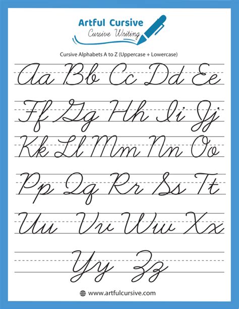 Cursive Writing Guide Letters K5 Learning