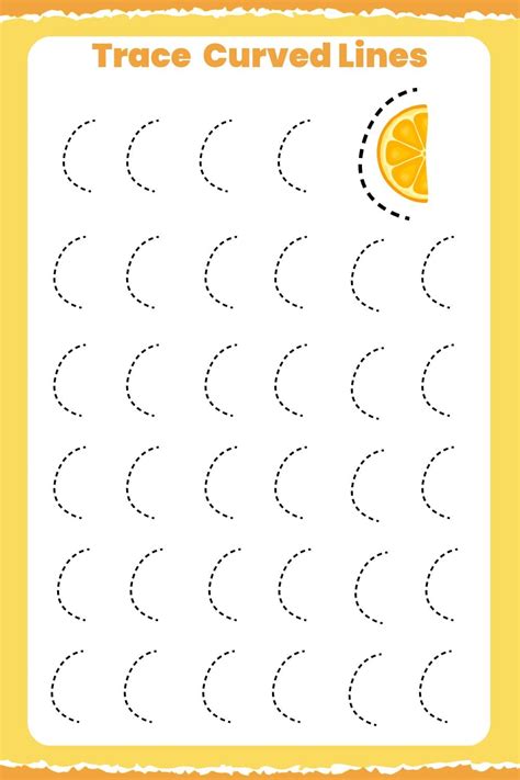 Curved Line Worksheet