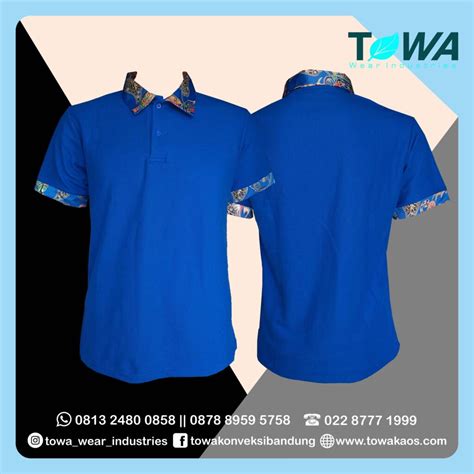 Custom Order Baju Kaos Polo Motif Batik Untuk Desain Baju Polo - Desain Baju Polo