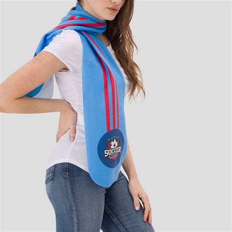 custom soccer scarf