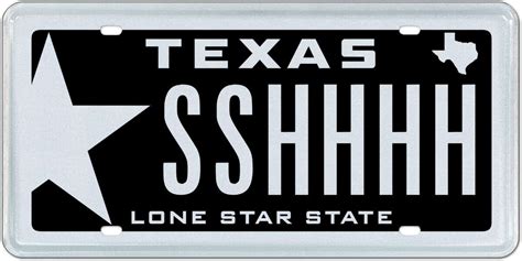 custom texas plate