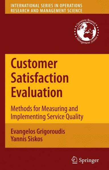 Full Download Customer Satisfaction Evaluation Methods For Measuring And 