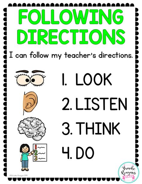 Customize A Lesson On Following Directions Worksheet Printable Following Directions Worksheet - Printable Following Directions Worksheet