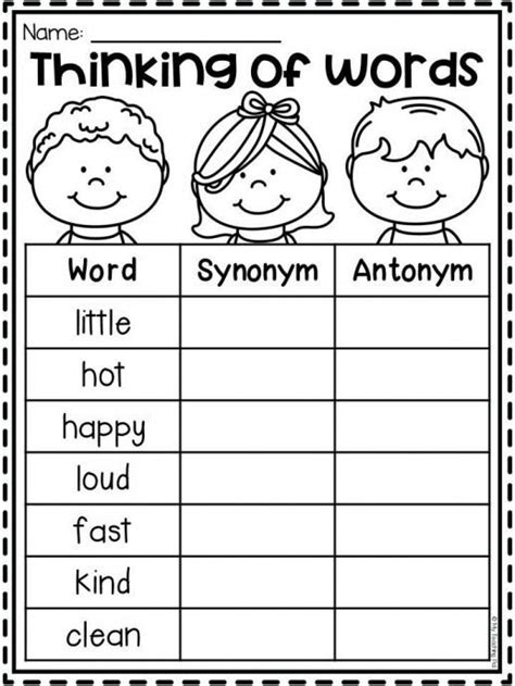 Customize Free Printable Synonyms And Antonyms Worksheets Storyboard Antonyms And Synonyms Worksheet - Antonyms And Synonyms Worksheet