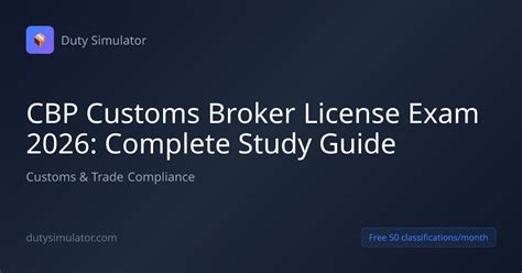 Customs Broker Exam Study Guide How To Start Your Own Chb Business Thru Apr 2016 Exam Edition