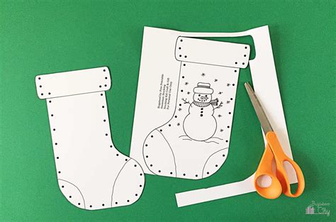 Cut And Paste Christmas Stocking Craft Free Printable Christmas Cut And Paste Printable - Christmas Cut And Paste Printable