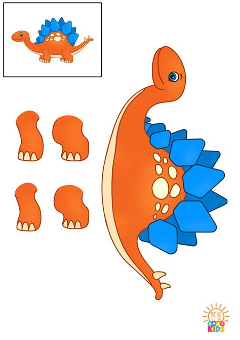 Cut And Paste Dinosaur   Dinosaur Cut And Paste Template Teaching Resources Tpt - Cut And Paste Dinosaur