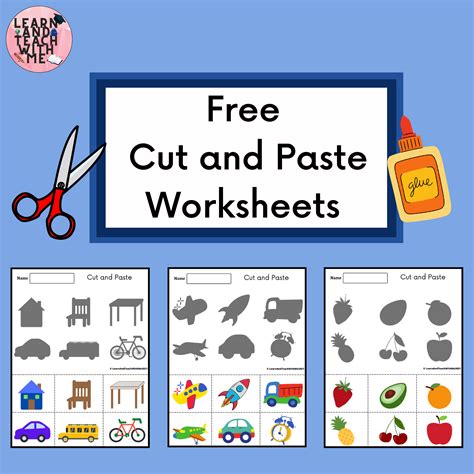 Cut And Paste Fine Motor Sheets Spring Spring Cut And Paste - Spring Cut And Paste